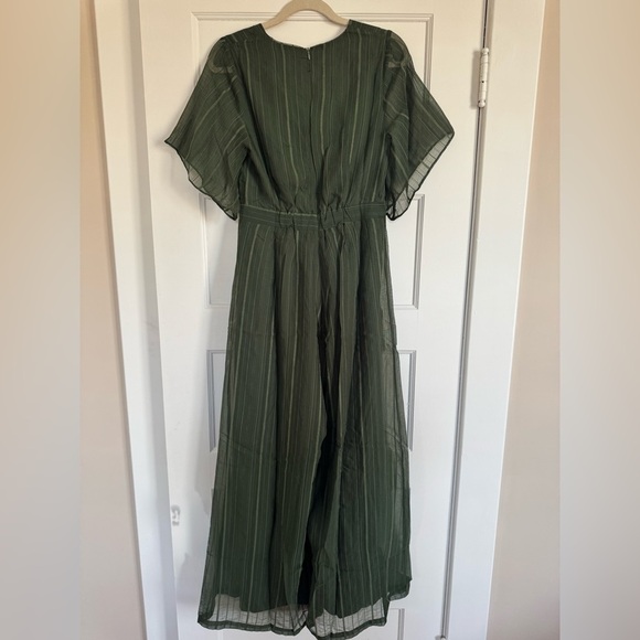 Vacate the Label by Anthropologie Green Habitat Jumpsuit sz S NWT - Picture 5 of 7